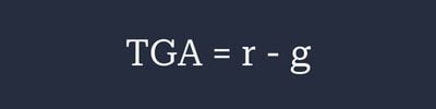 TGA = r - g